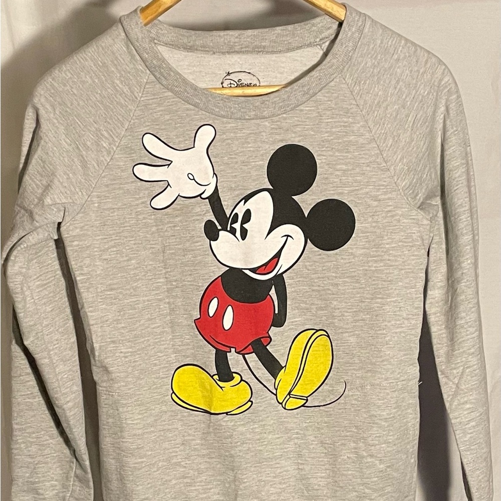 Disney Mickey Mouse Women’s Sz S Long Sleeve Top P-P16 L24